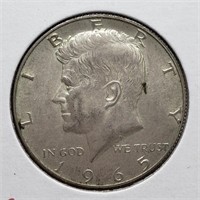 1965 KENNEDY SILVER HALF DOLLAR COIN