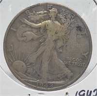 1942-D WALKING LIBERTY SILVER DOLLAR COIN