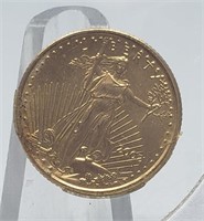 2002 1/10 OZ $5 GOLD AMERICAN EAGLE BULLION COIN