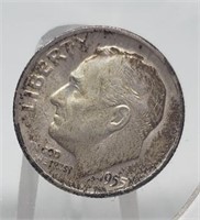 1955-S ROOSEVELT SILVER DIME COIN