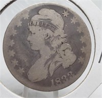 1833 SILVER BUST HALF DOLLAR COIN FULL LIBERTY