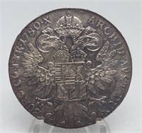 1780 SILVER AUSTRIAN THALER COIN