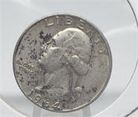 1964-D WASHINGTON SILVER QUARTER COIN
