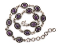Sterling silver and amethyst necklace