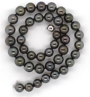 Tahitian black pearl necklace