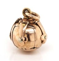 Antique Masonic orb fob pendant