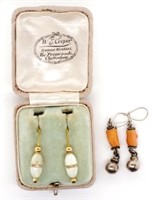 Two pairs of earrings