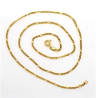 22ct yellow gold figaro chain