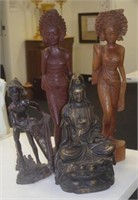 Four tribal and oriental figures