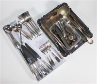 Quantity silver plate cutlery