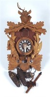 Vintage Black Forest carved cuckoo clock