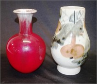 Two various Japanese studio vases