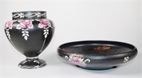 Shelley art nouveau bowl & vase