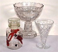 Victorian footed glass bowl
