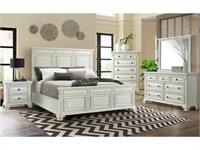 King - Calloway White 5 pc Bedroom Suite