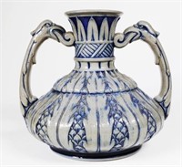 Antique German Simon Peter Gerz stoneware vase