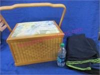 sewing box & material