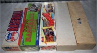 5 Boxes 80's and 90's Baseball cards 2 unopened