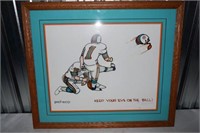 "Keep your eye on the ball" 96/500 Signed print
