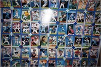 5 uncut sheets of Donruss '90/'91 baseball cards