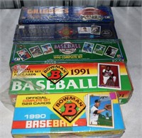 5 Boxes Sealed or partially sealed Baseball cards