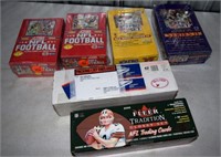 6 Boxes NFL cards including Fleer and Score (Some