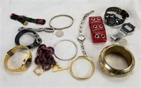 Costume Jewelry Lot W/ Watches & Bracelets