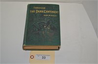 VINTAGE BOOK TITLED "THROUGH THE DARK CONTINENT"