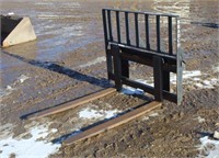 Skid Steer Pallet Forks, Approx 48"