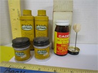 Early Dr. Scholl's tins & cadet heel & sole
