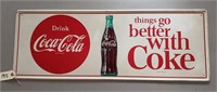 "Things go better with Coke" Metal Sign
