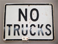"No Trucks" Heavy Metal SIgn
