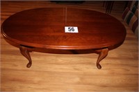 Oval Coffee Table with Queen Anne Legs