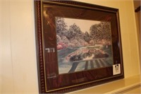 Double Matted, Framed Golf Print - Signed Nancy