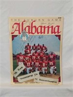 SIGNED 1990 The Auburn Game "Alabama" Magazine