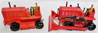 Lot of 2 Tractors with Drivers - 1 w/Blade