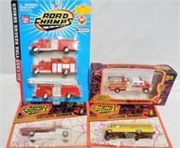 Lot of 4 Road Champs Toy Trucks