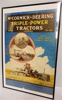 McCormick Triple Power Tractors Framed Poster