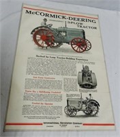 McCormick 3-Plow Tractor Fold-Out Poster