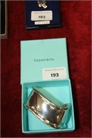 Silver Tiffany bracelet, boxed.