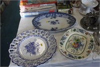 3 serving dishes incl. Masons