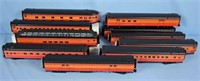 (10) M.T.H. O-Gauge Southern Pacific Daylight Cars