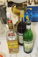 Bottle Campari & 3 part bottles