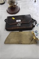 2 Vintage bags, one with scent bottle etc. A/F