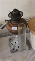 Oil lamp and funnel