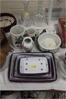 Five Portmeirion pottery items