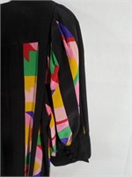 Robe vintage "Albert Nipon" en soie, avec ceinture