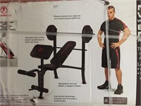 Weight Bench With 80 Pound Weight Set