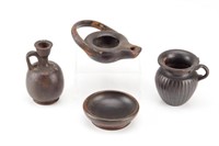 Four pieces of ancient Greek pottery