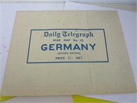 World War II Daily Telegraph Germany map